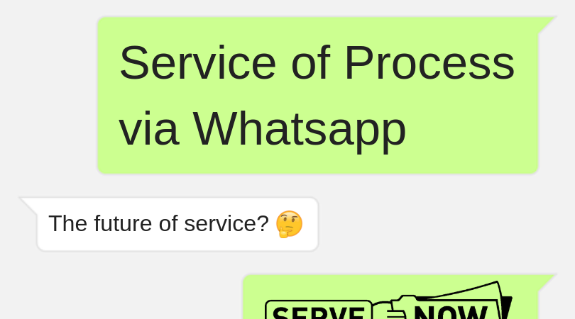 Service via WhatsApp