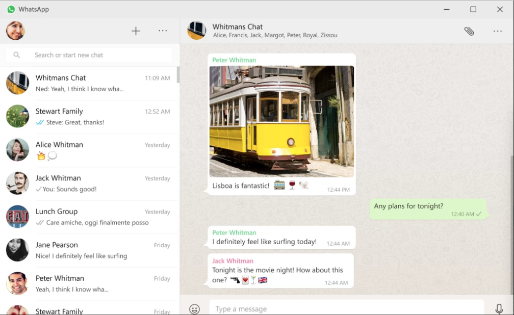WhatsApp Example