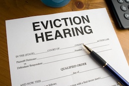 Serve eviction papers