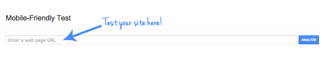 mobile-friendly website test
