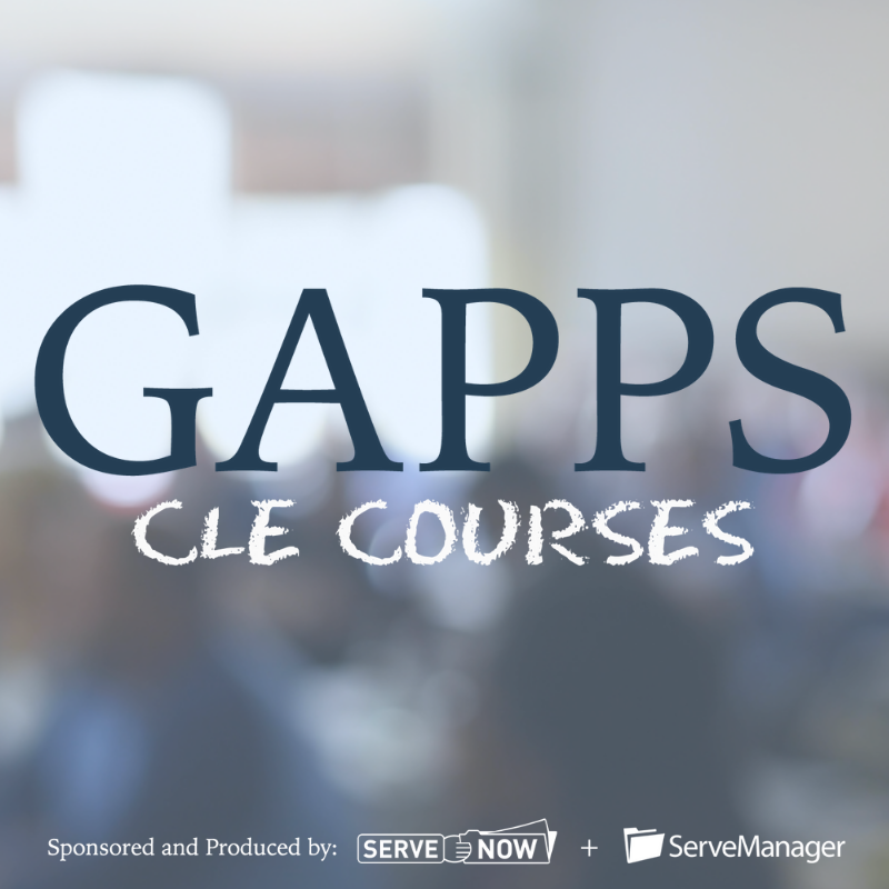 GAPPS CLE Courses